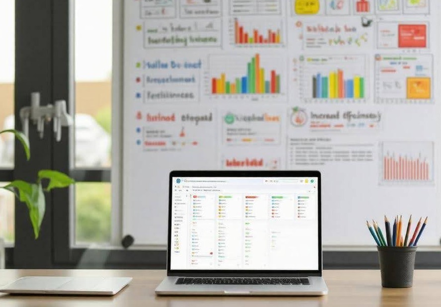 Fleet manager using best fleet fuel card dashboard to monitor transactions