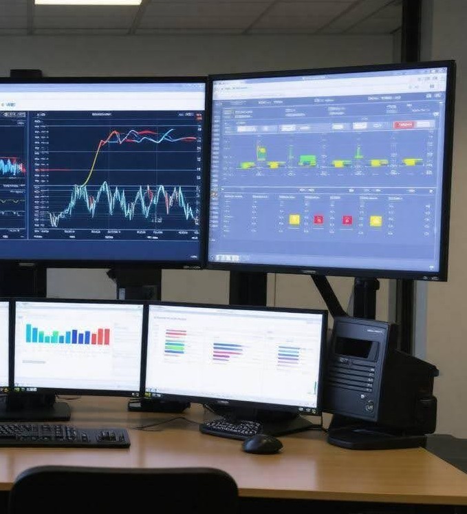 Fleet fuel management software dashboard with real-time analytics and alerts