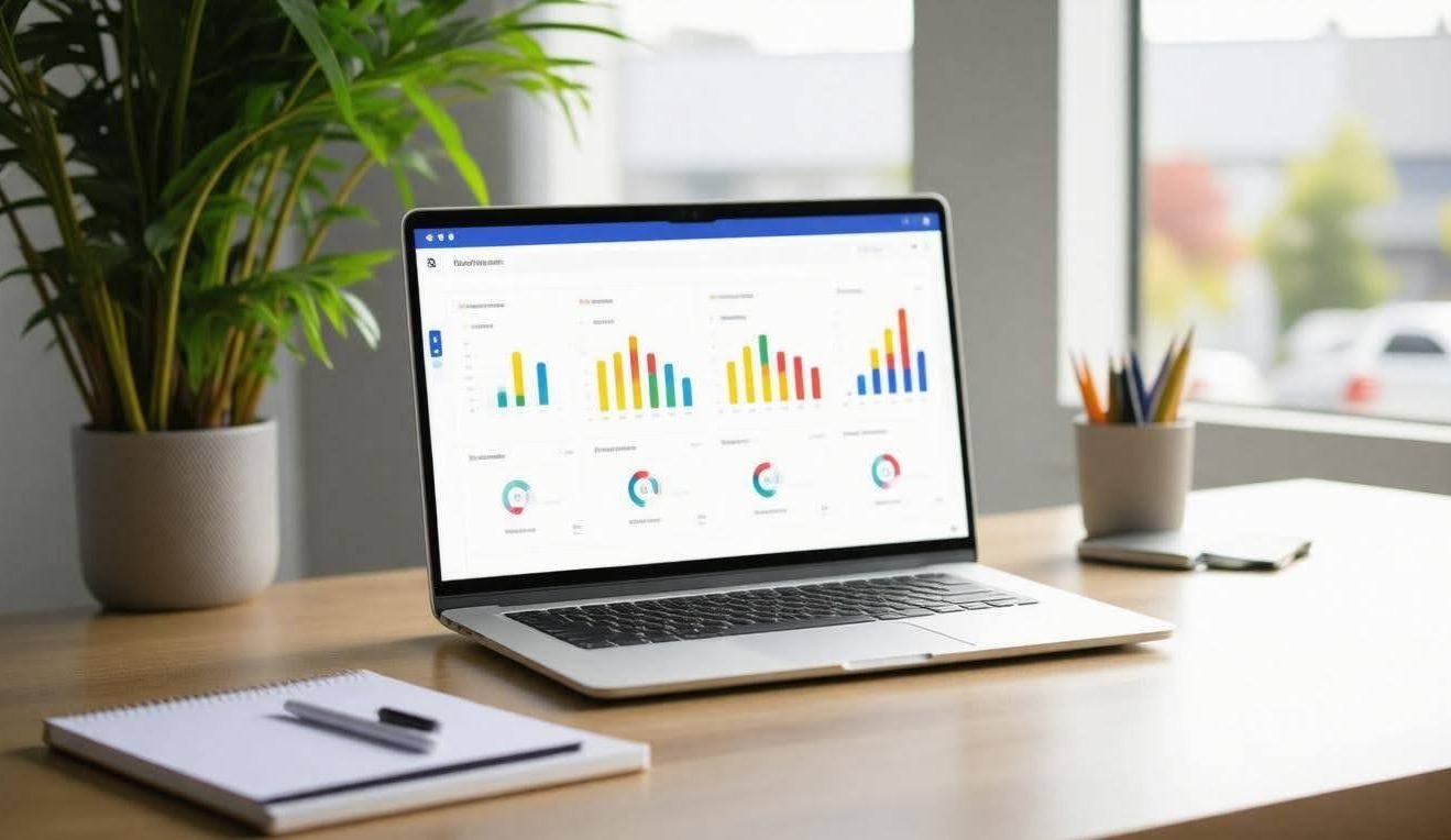 Fleet fuel management dashboard showing real-time fuel usage analytics