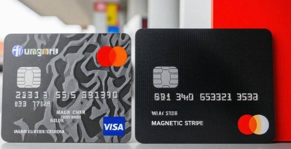 Fleet driver using fuel card at gas station for secure fuel purchases